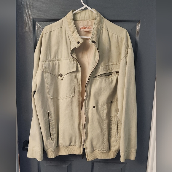 Old school beige Men's jacket - Picture 1 of 4